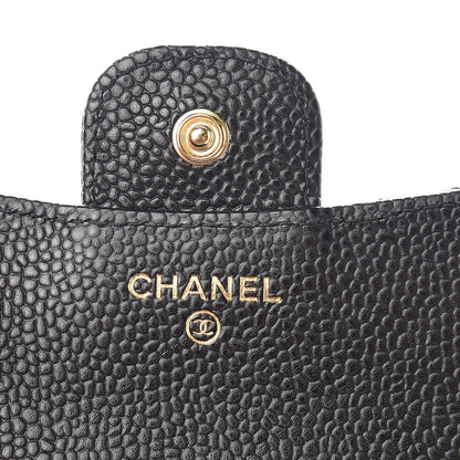 Chanel Caviar Quilted Compact Flap Wallet Black 6 of 9