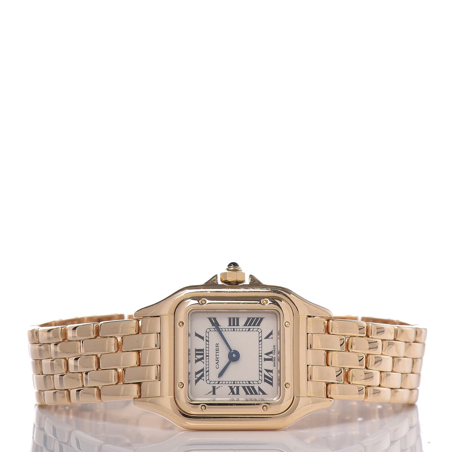 Cartier 18K Yellow Gold 22mm Panthere Quartz Watch 3 of 9