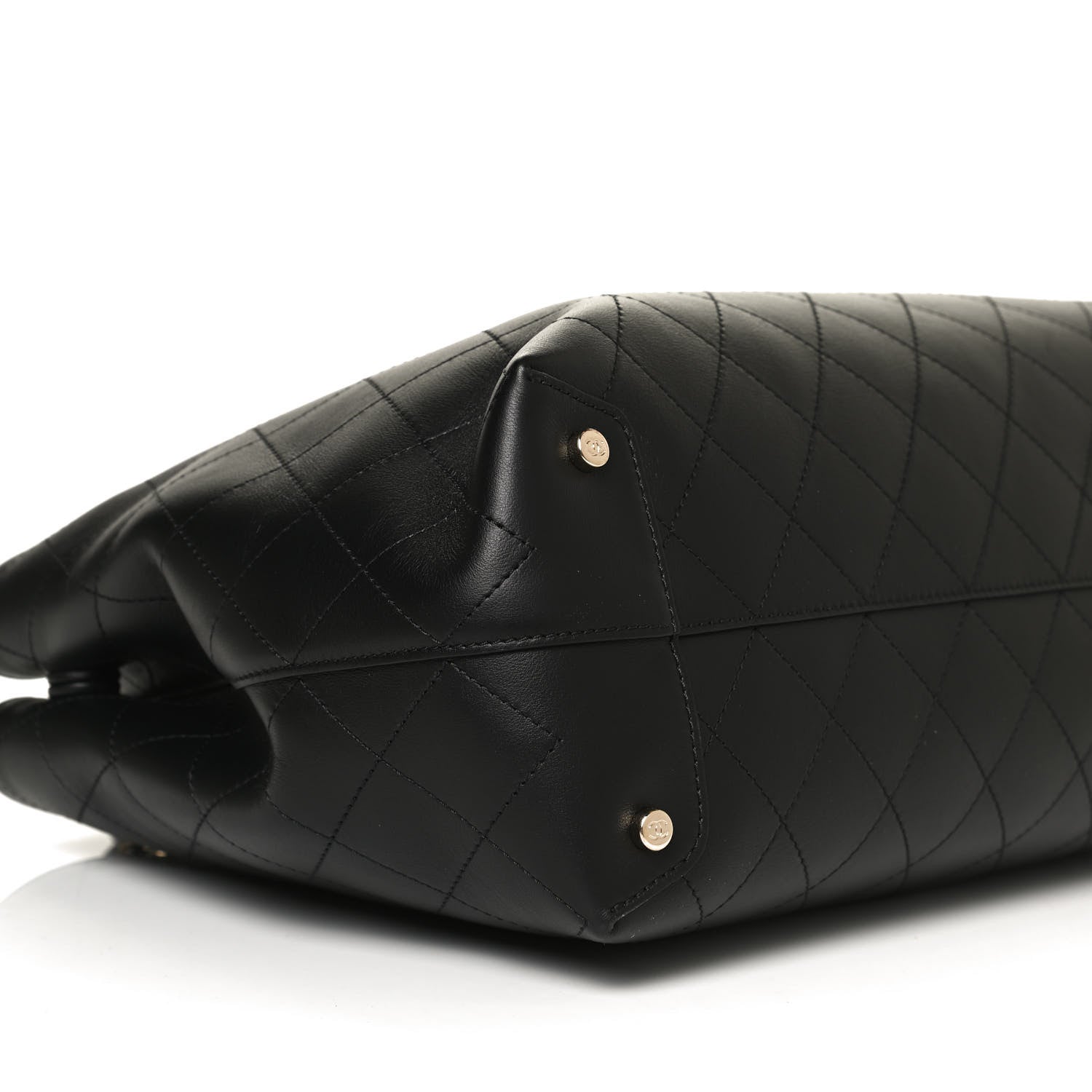 Chanel Calfskin Large Serial Shopper Tote Black 9 of 10