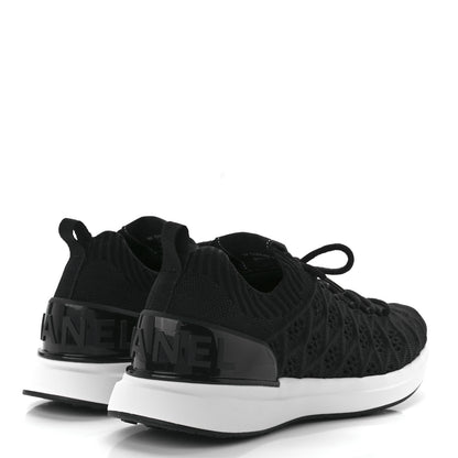 Chanel Fabric Logo Sneakers 39 Black 4 of 10