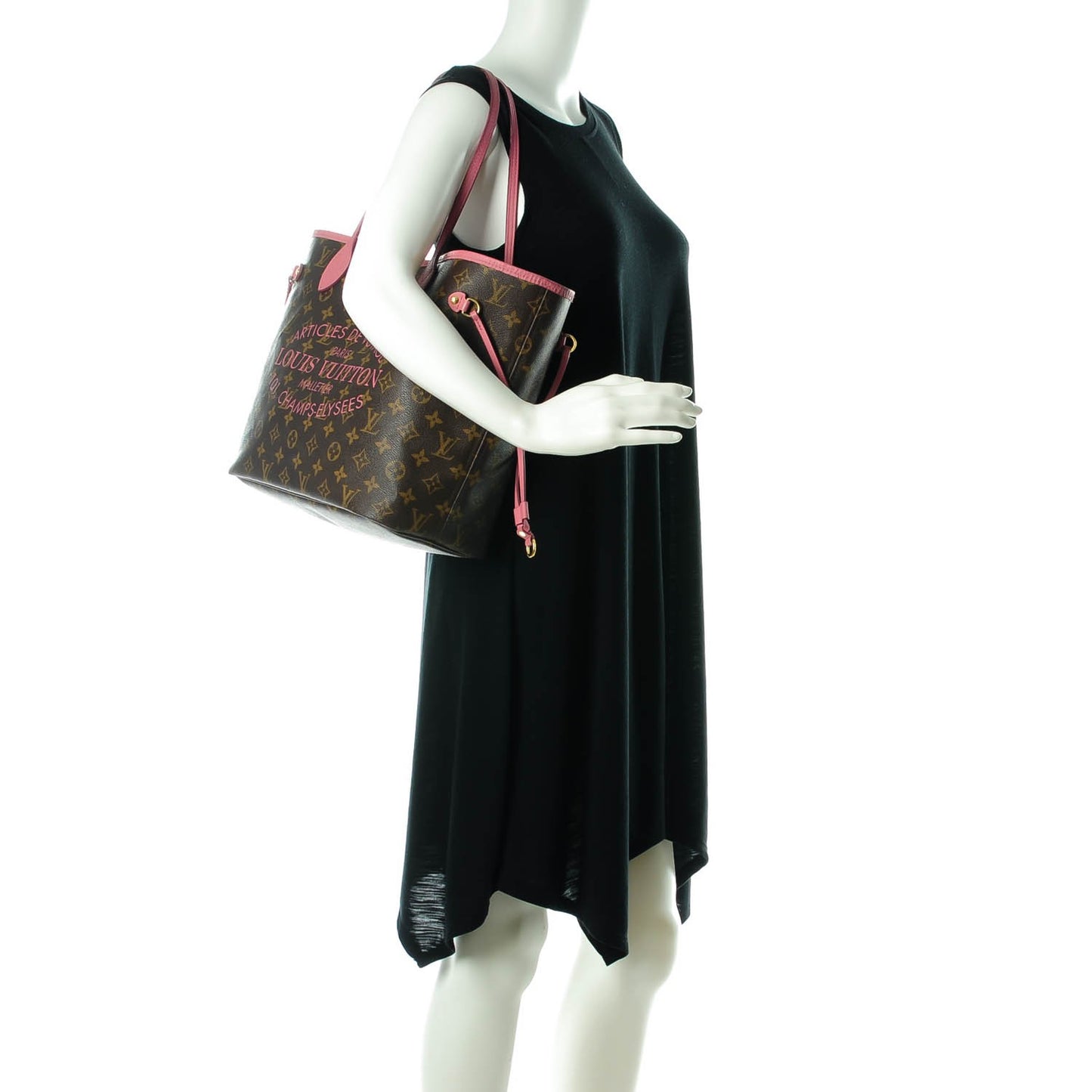 Monogram Articles de Voyage Ikat Neverfull MM Rose Velours