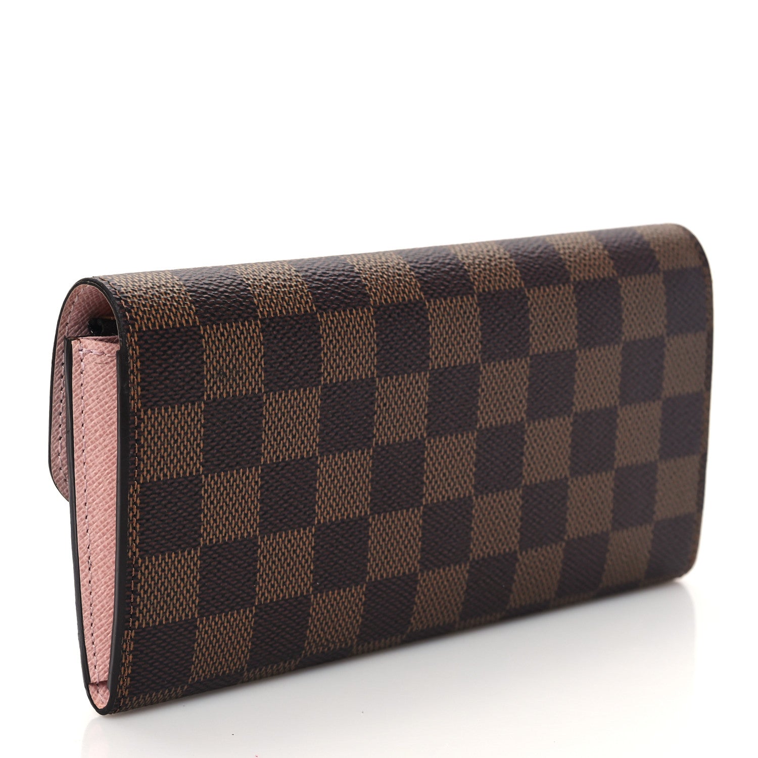 Louis Vuitton Damier Ebene Emilie Wallet Rose Ballerine 3 of 10
