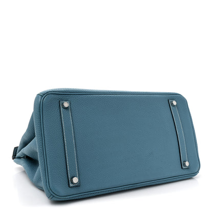 Hermes Togo Birkin 35 Blue Jean 4 of 20