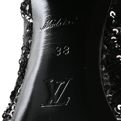 Louis Vuitton Sequin Donna High Boots 38 Black 7 of 8