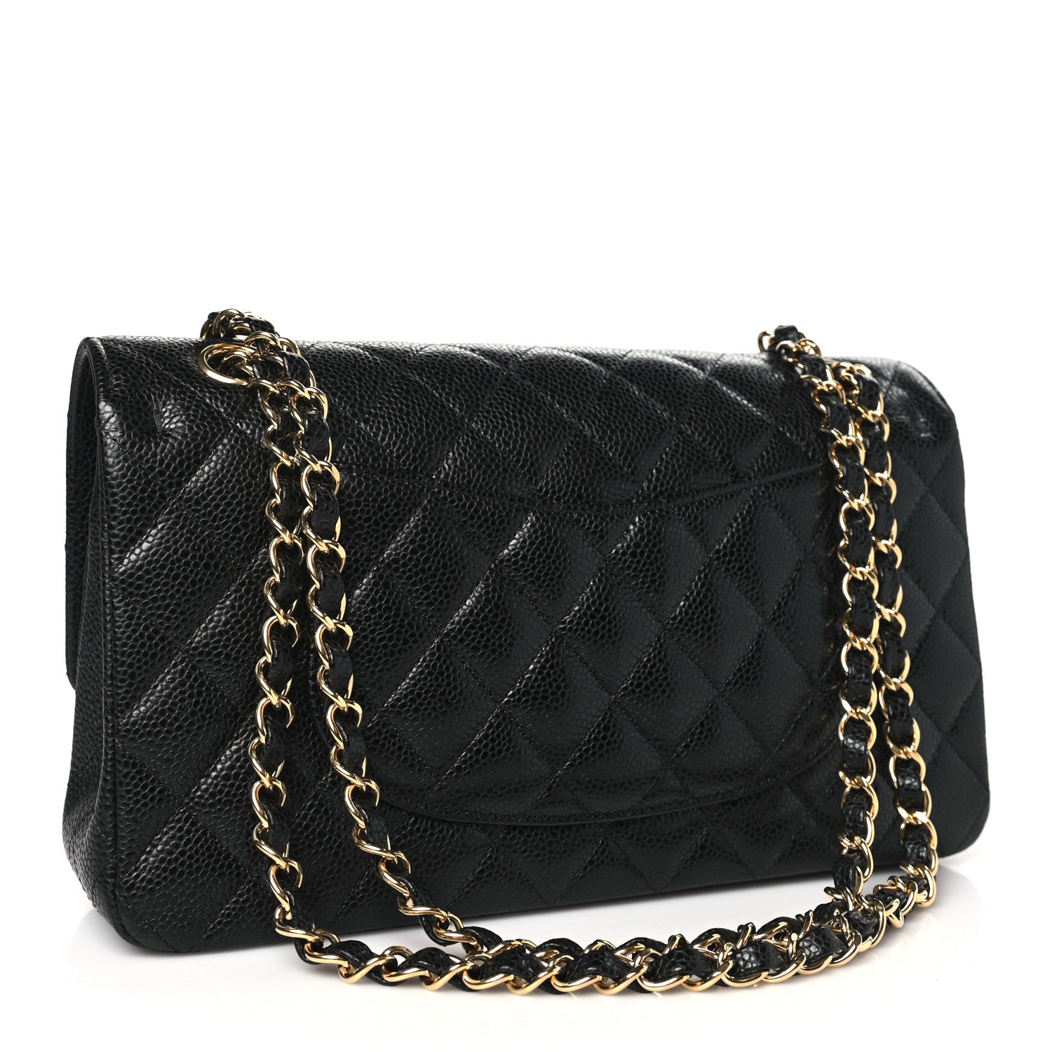 Chanel Caviar Quilted Medium Double Flap Black 3 of 11