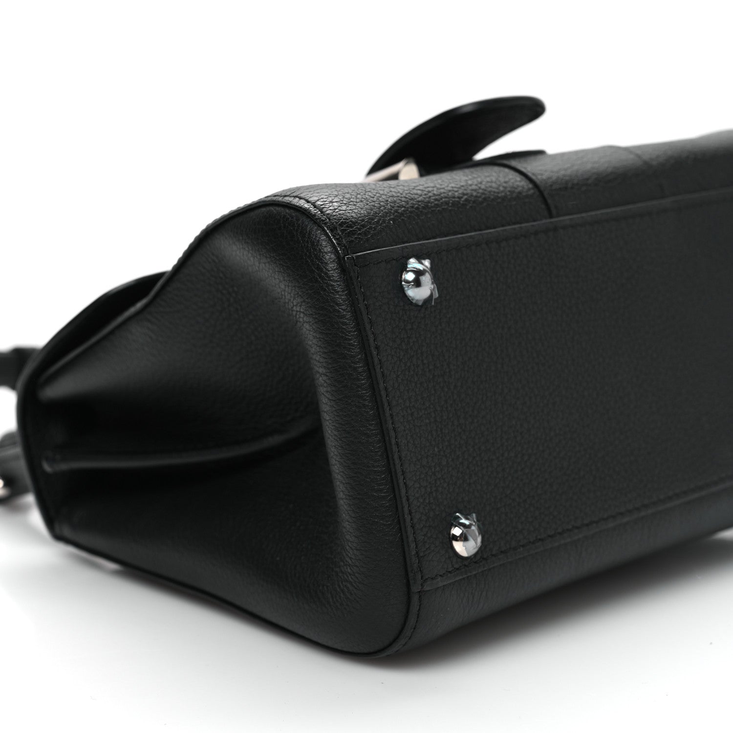 Delvaux Grained Calfskin Mini Brillant Satchel Black 10 of 12