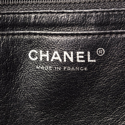 Chanel Washed Caviar Quilted Maxi Single Flap Black 6 of 9