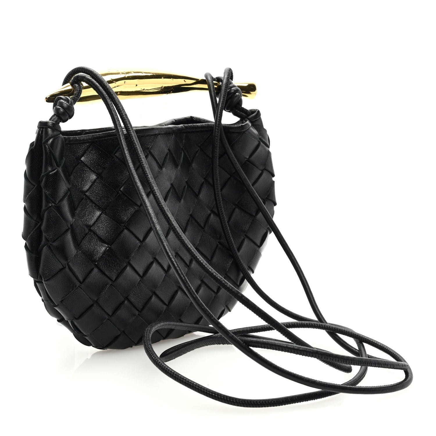 Bottega Veneta Nappa Intrecciato Mini Sardine Bag Black 2 of 8
