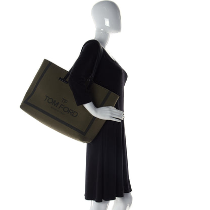 Tom Ford Canvas Large Tara Tote Military 2 of 11