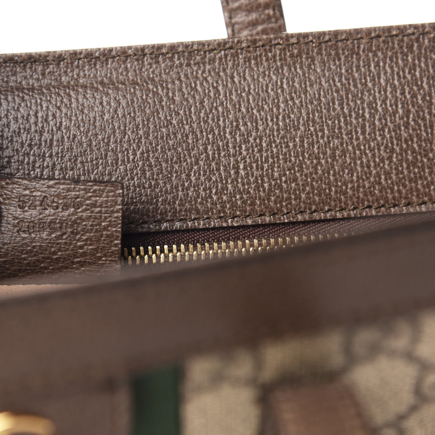 Gucci GG Supreme Monogram Web Ophidia Vertical Tote Brown 9 of 10