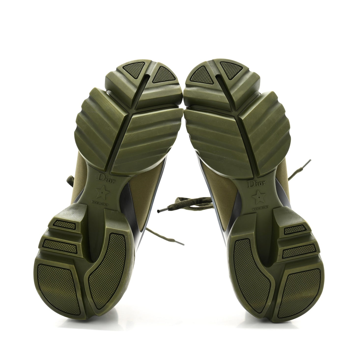 Neoprene Rubber Womens D-Connect Sneakers Kaki