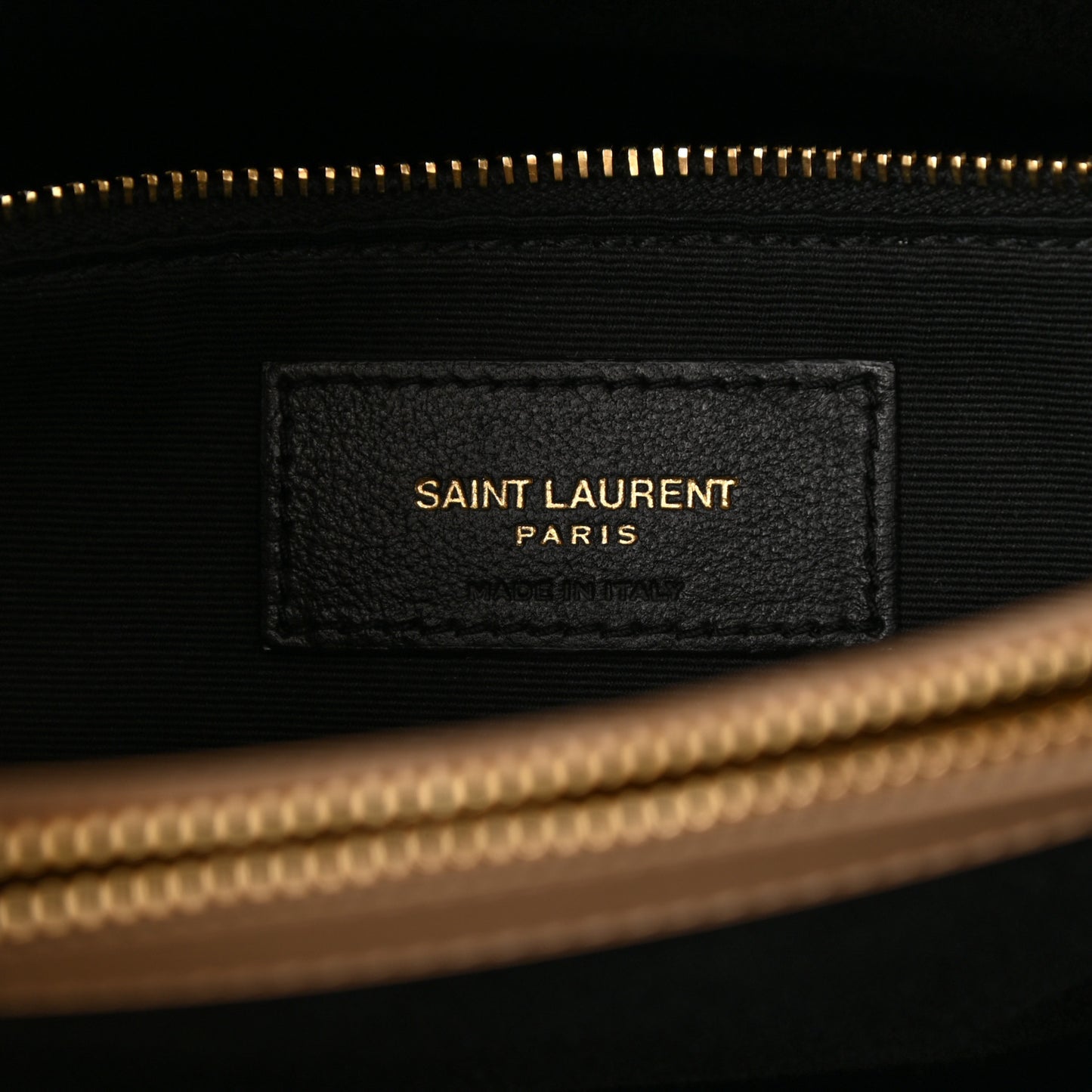 Calfskin Y Quilted Monogram Medium Loulou Chain Satchel Dark Beige