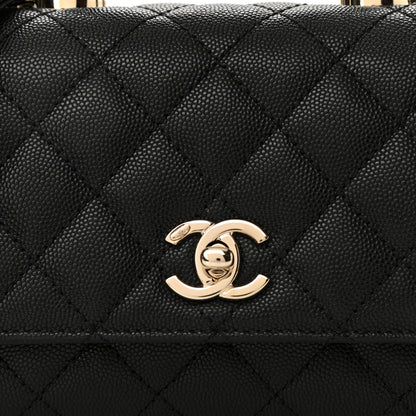 Chanel Caviar Quilted Extra Mini Coco Handle Flap Black 10 of 10