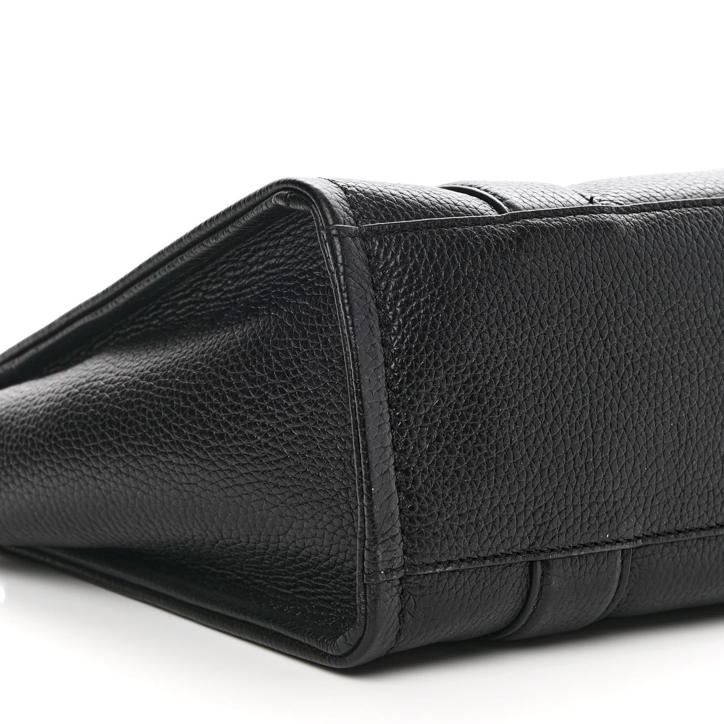 Grained Calfskin Small The Tote Bag Black