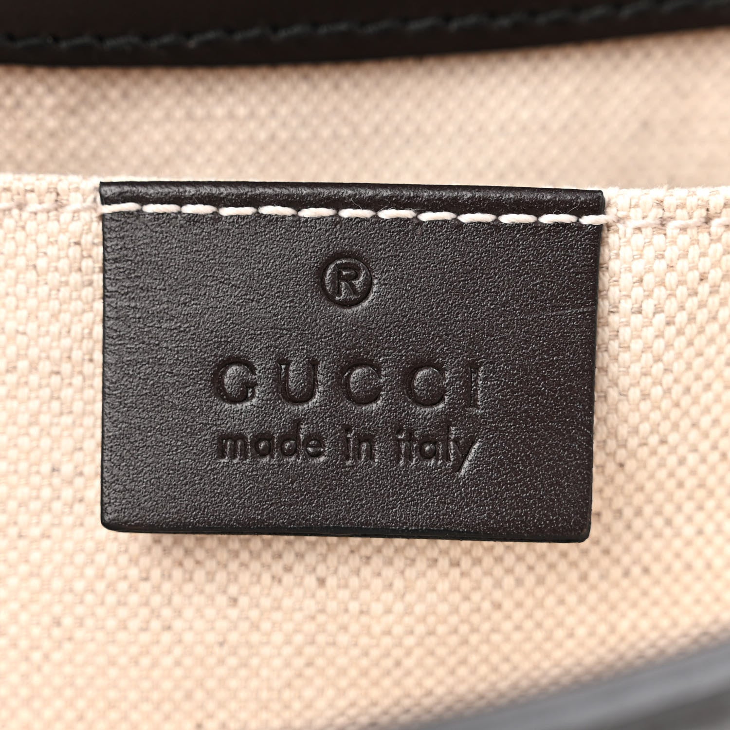 Gucci Monogram Margaux Calfskin Medium Emily Chain Shoulder Bag Beige Ebony Cocoa 6 of 10