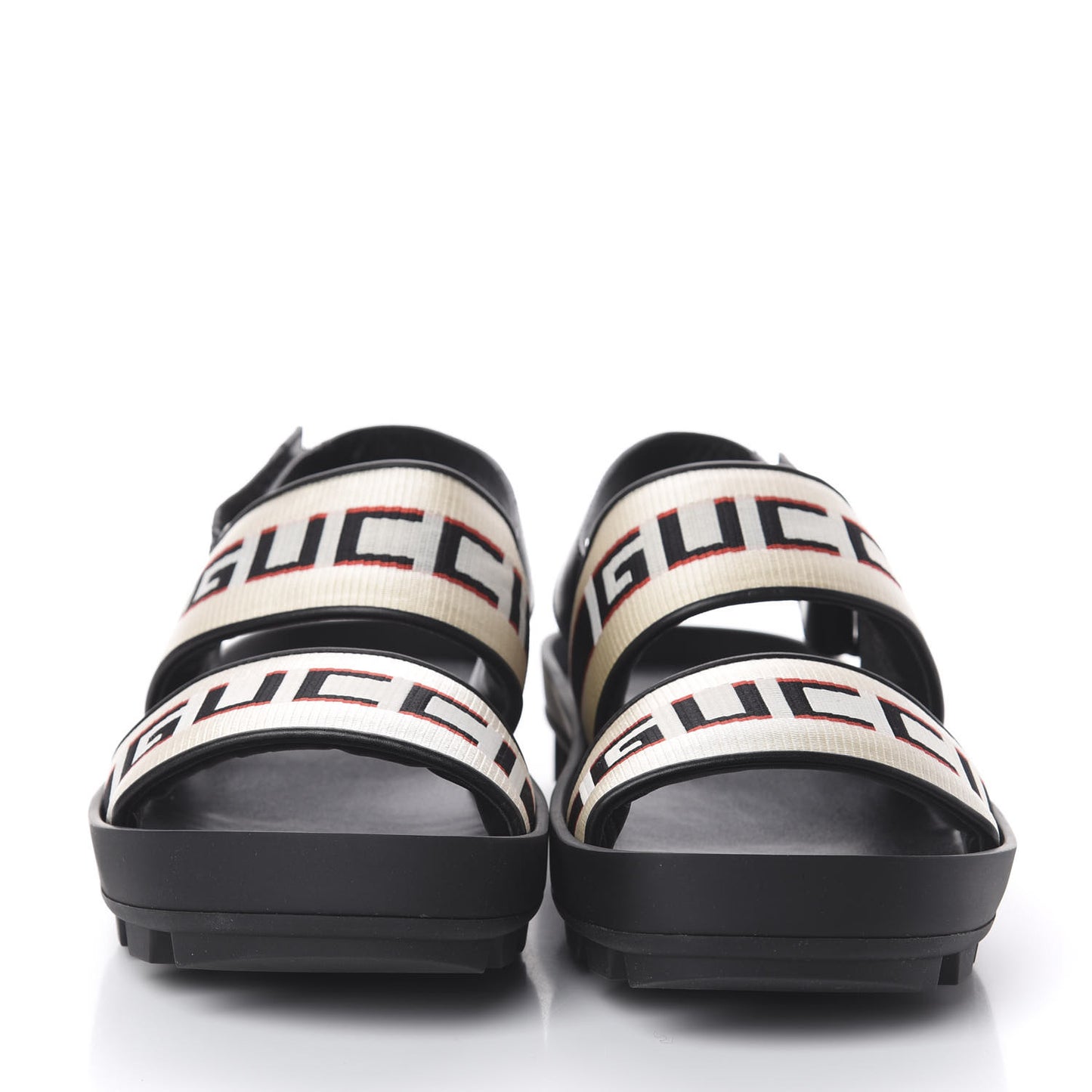 Nylon Cirano Lux Stripe Mens Cleat Sole Slingback Sandals 7 Ecru Poppy Black