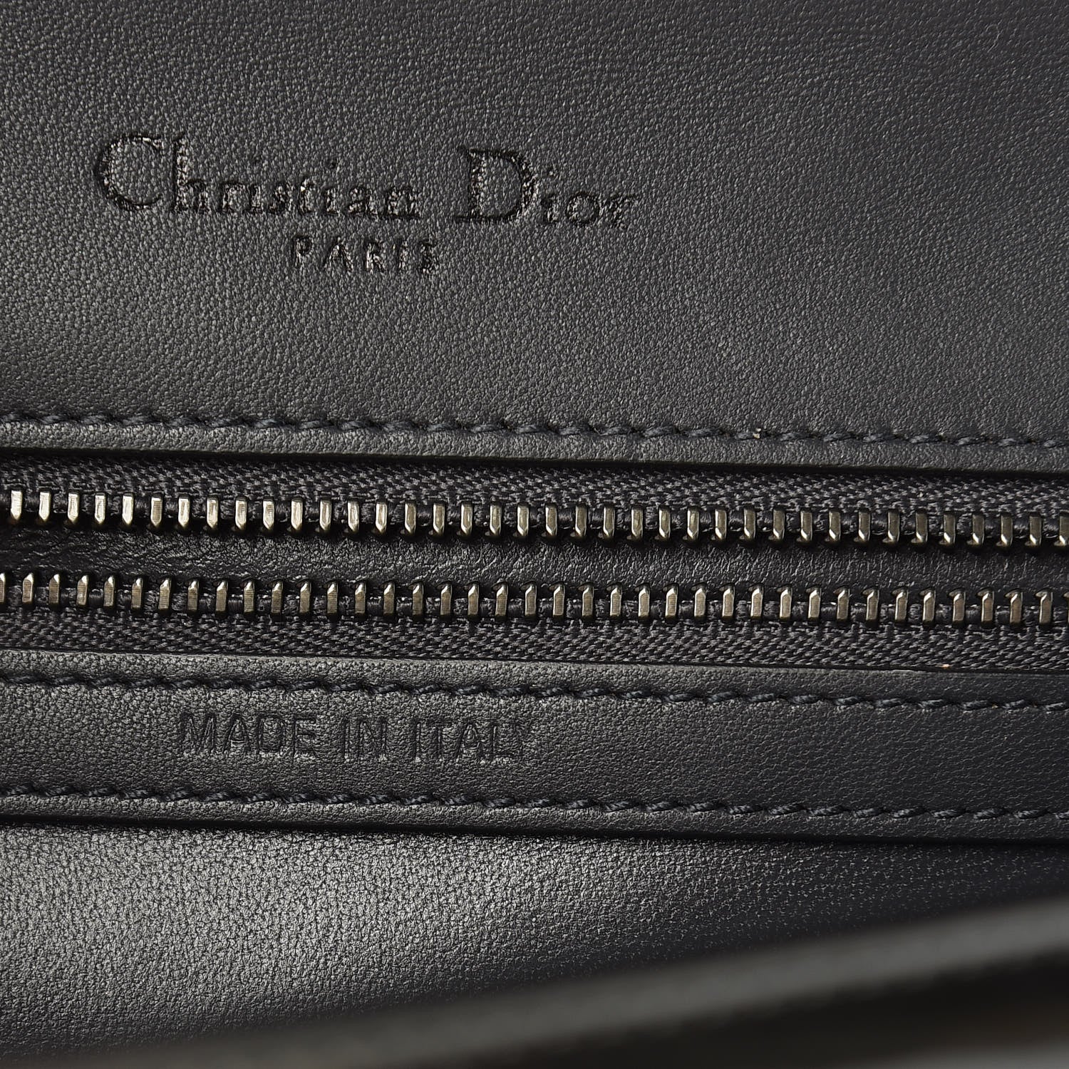 Christian Dior Metallic Patent Micro-Cannage Medium Diorama Flap Bag Graphite 7 of 14