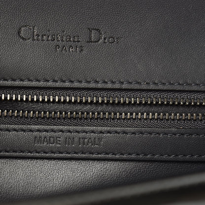 Christian Dior Metallic Patent Micro-Cannage Medium Diorama Flap Bag Graphite 7 of 14