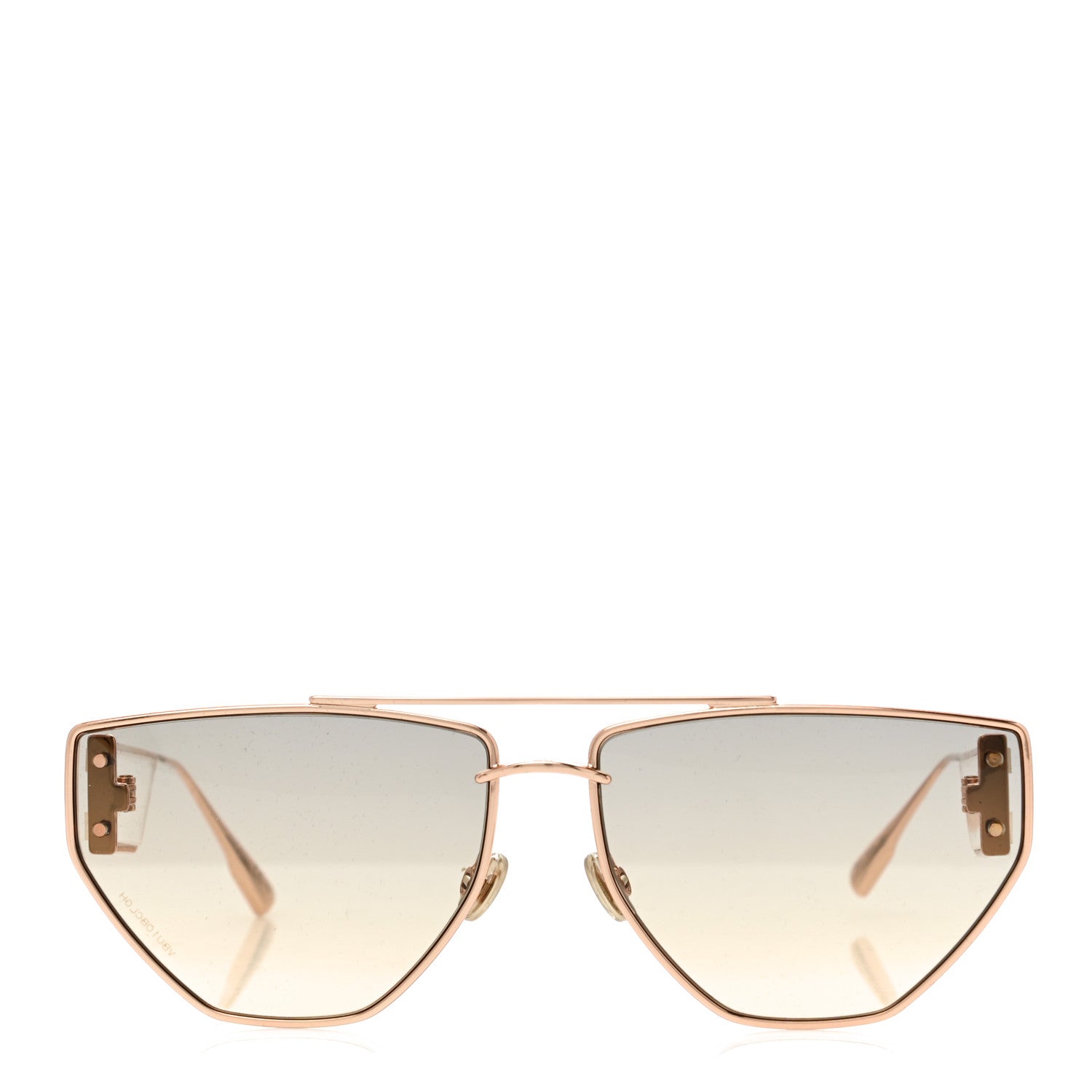 Christian Dior Clan 2 Aviator Sunglasses Gold 2 of 8