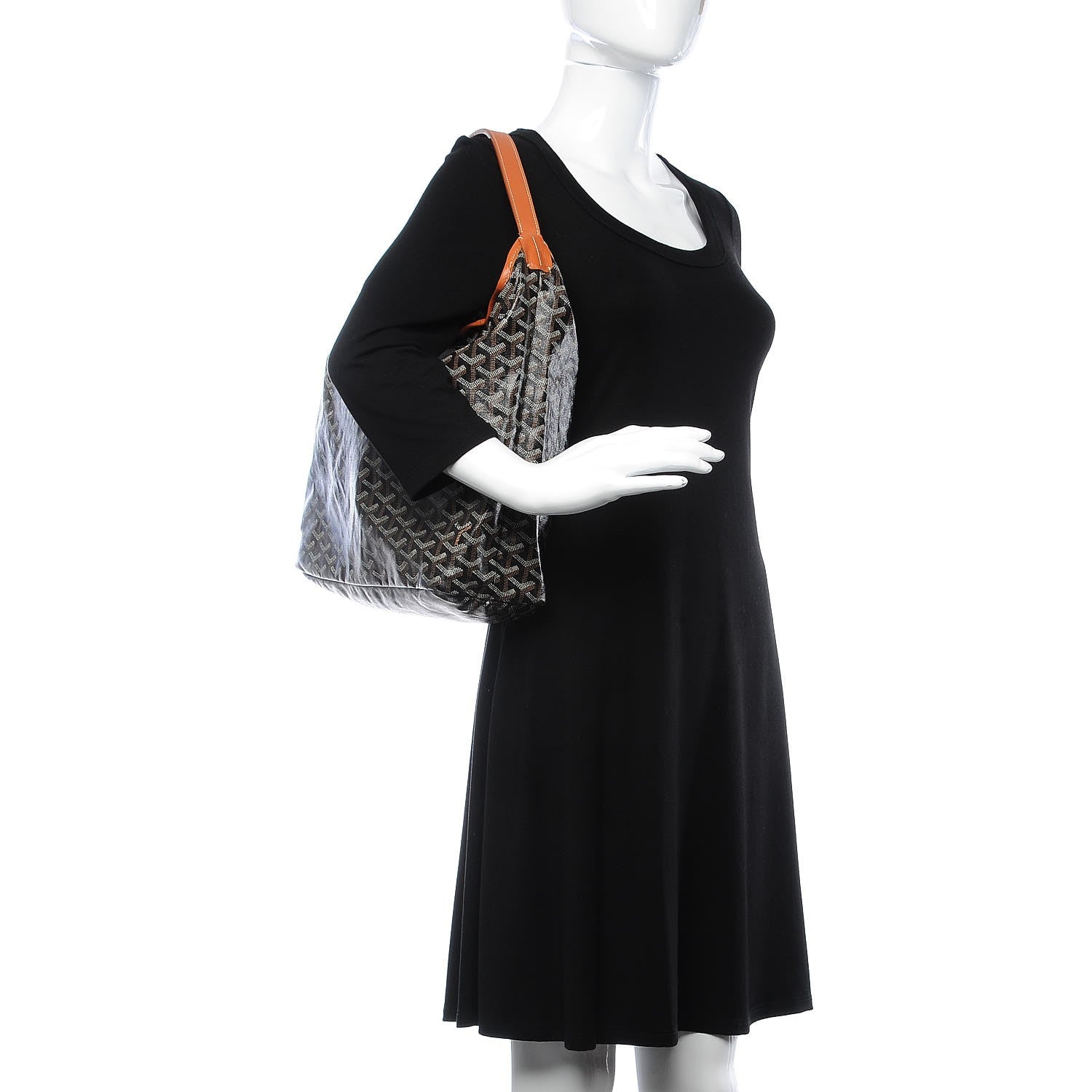 Goyard Goyardine Fidji Zip Hobo Black Gold 2 of 12
