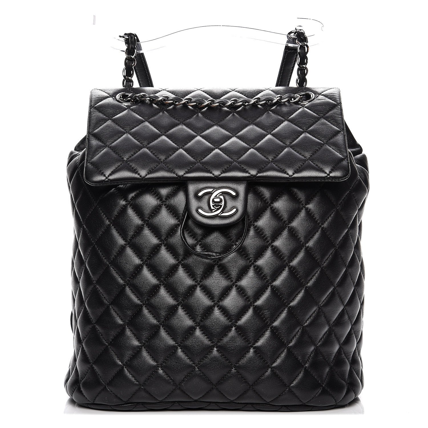 Chanel Lambskin Quilted Large Urban Spirit Backpack Black 1 of 7