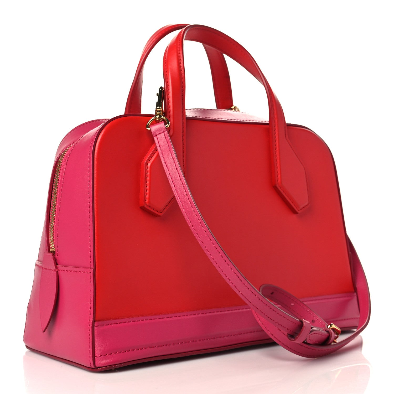 Louis Vuitton Calfskin Dora PM Rouge 2 of 6