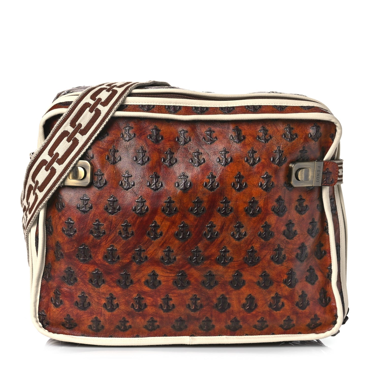 Anchor Crossbody Messenger Brown
