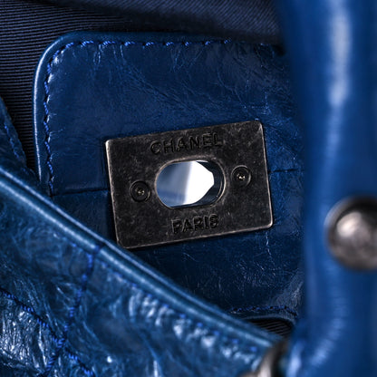 Chanel Aged Calfskin Quilted Coco Supple Hobo Navy Blue 10 of 11