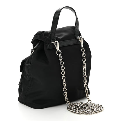 Prada Nylon Vela Mini Crossbody Backpack Black 3 of 11