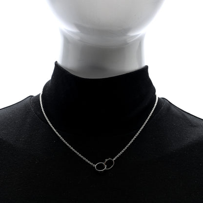 Cartier 18K White Gold Interlocking LOVE Necklace 2 of 4