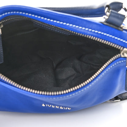 Givenchy Calfskin Small Pandora Logo Strap Blue 5 of 10