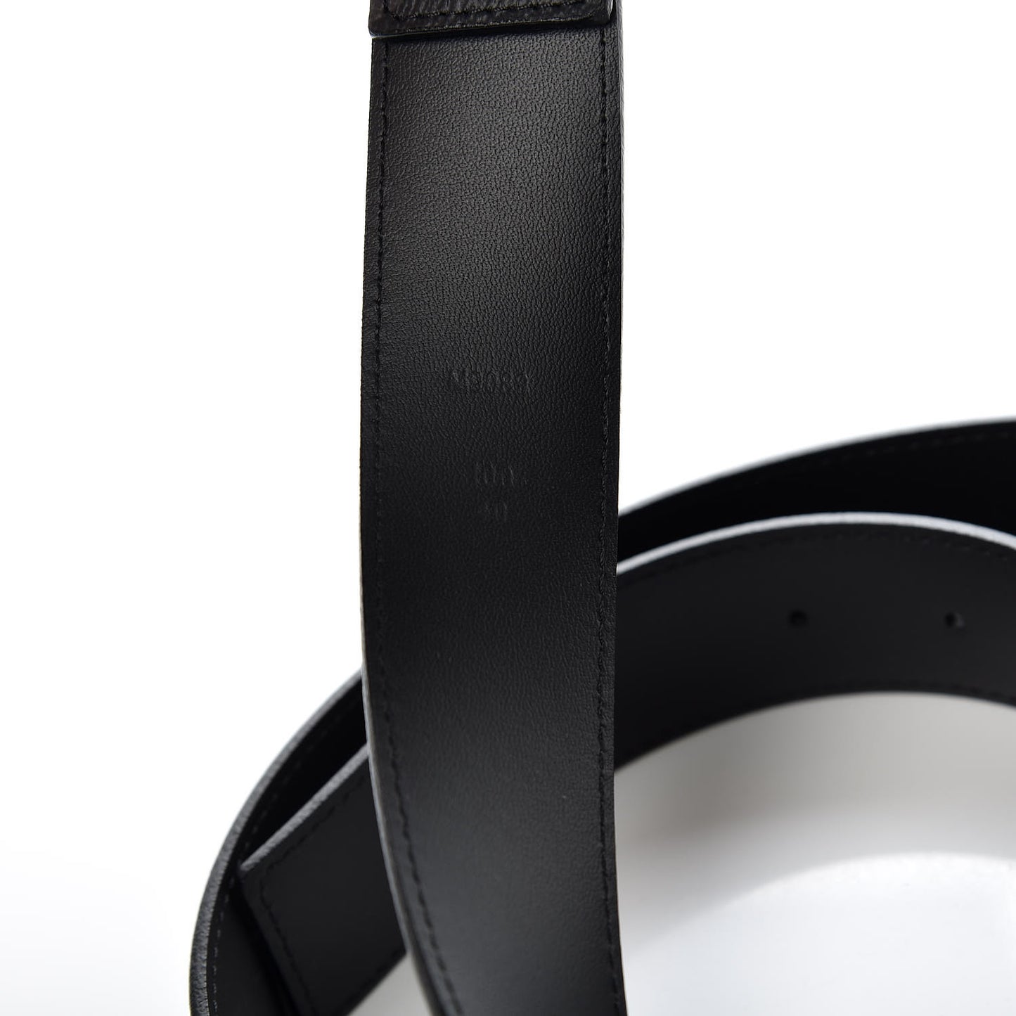 Calfskin Monogram Eclipse LV Montana Belt 100 40