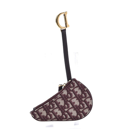 Christian Dior Oblique Saddle Coin Purse Bordeaux 2 of 11