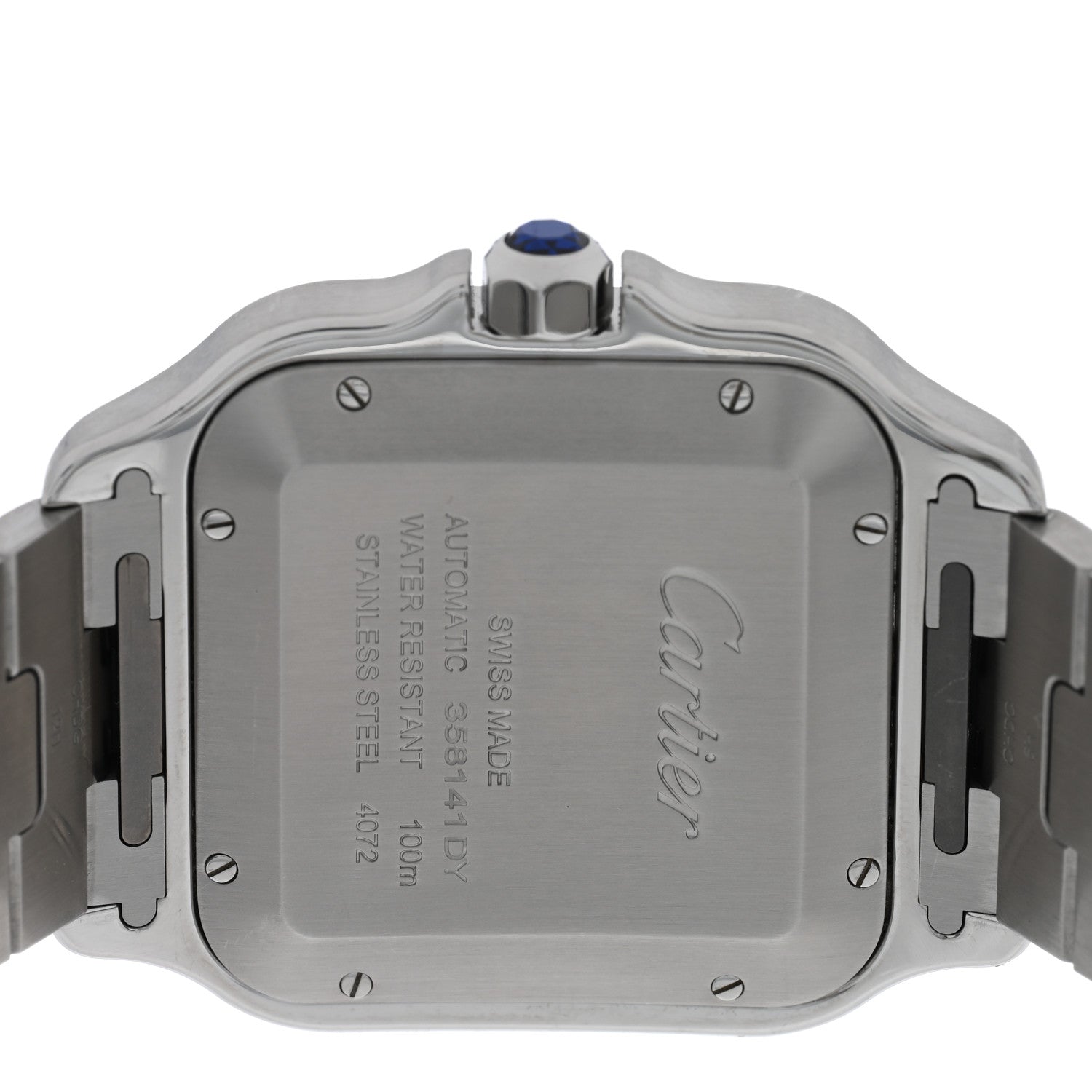 Cartier Stainless Steel 18K Yellow Gold 39.8mm Santos De Cartier Automatic Watch 4 of 6