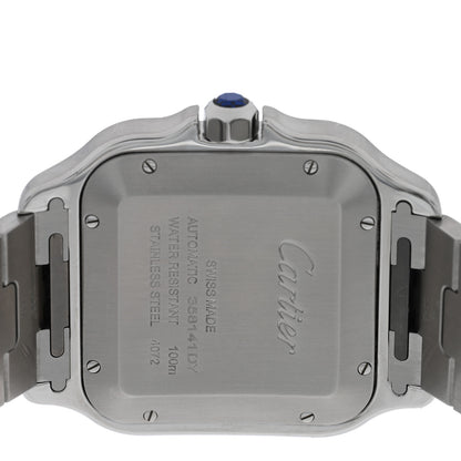 Cartier Stainless Steel 18K Yellow Gold 39.8mm Santos De Cartier Automatic Watch 4 of 6