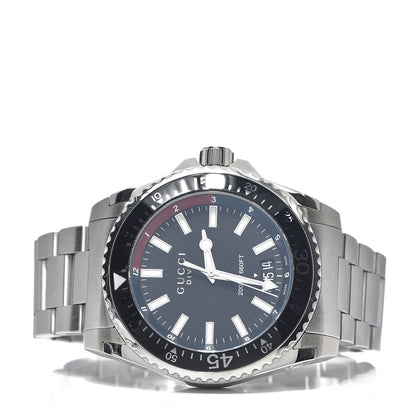 Gucci Stainless Steel 45mm Dive Quartz Watch Blue 3 of 8