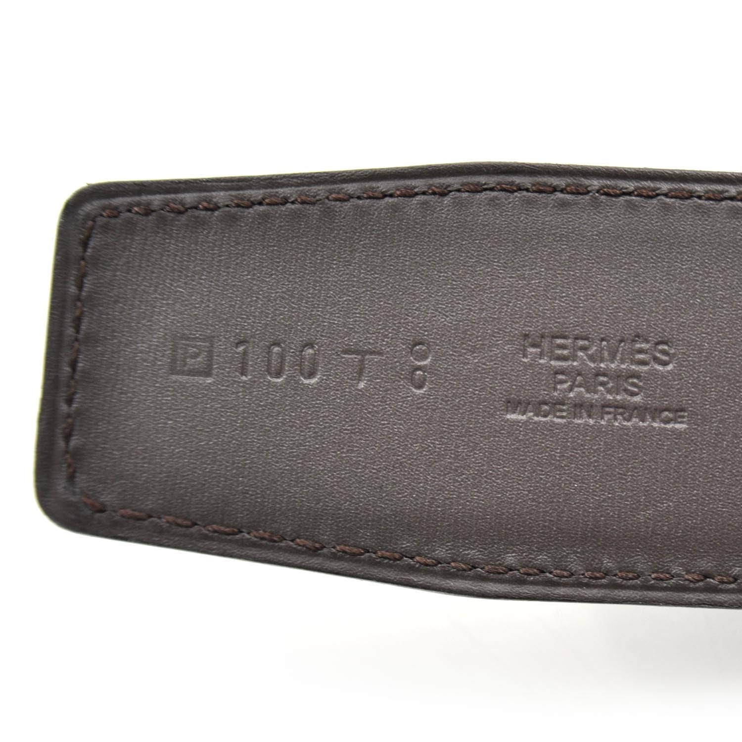 Hermes Leather Reversible Belt Strap 100 Black and Brown 5 of 5