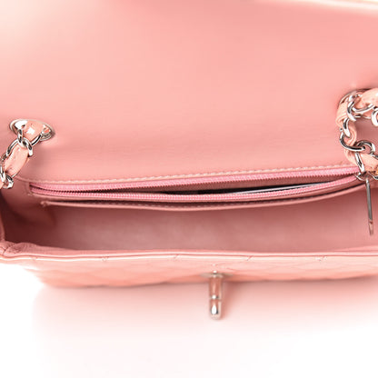 Chanel Patent Calfskin Quilted Mini Rectangular Flap Light Pink 5 of 15