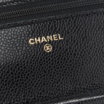 Chanel Caviar Quilted Wallet On Chain WOC Black 6 of 10