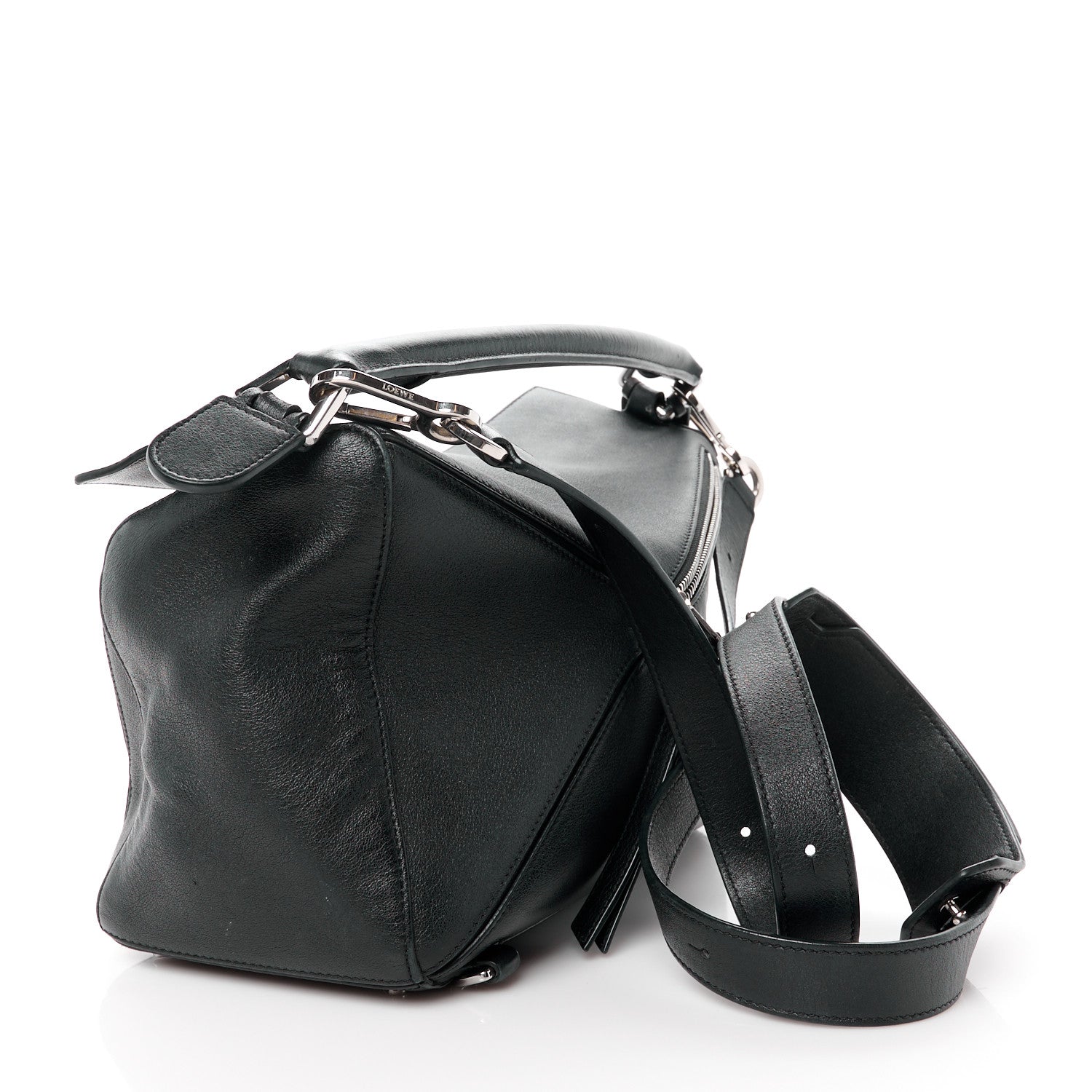 Loewe Calfskin Small Puzzle Bag Black 3 of 13