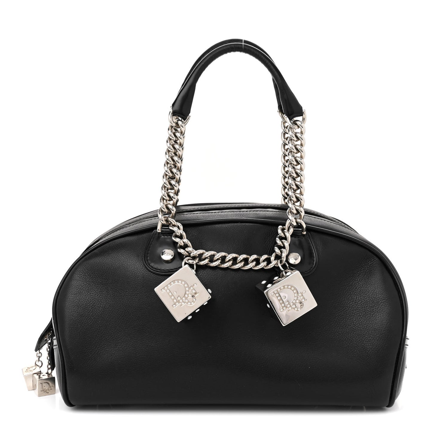 Calfskin Gambler Dice Bowler Black