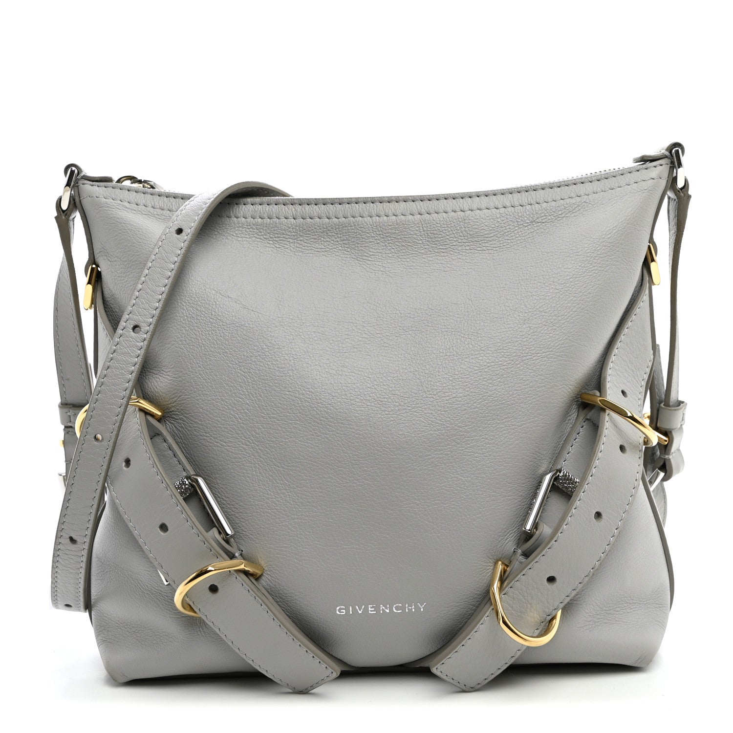 Givenchy Calfskin Small Voyou Bag Light Grey 1 of 11