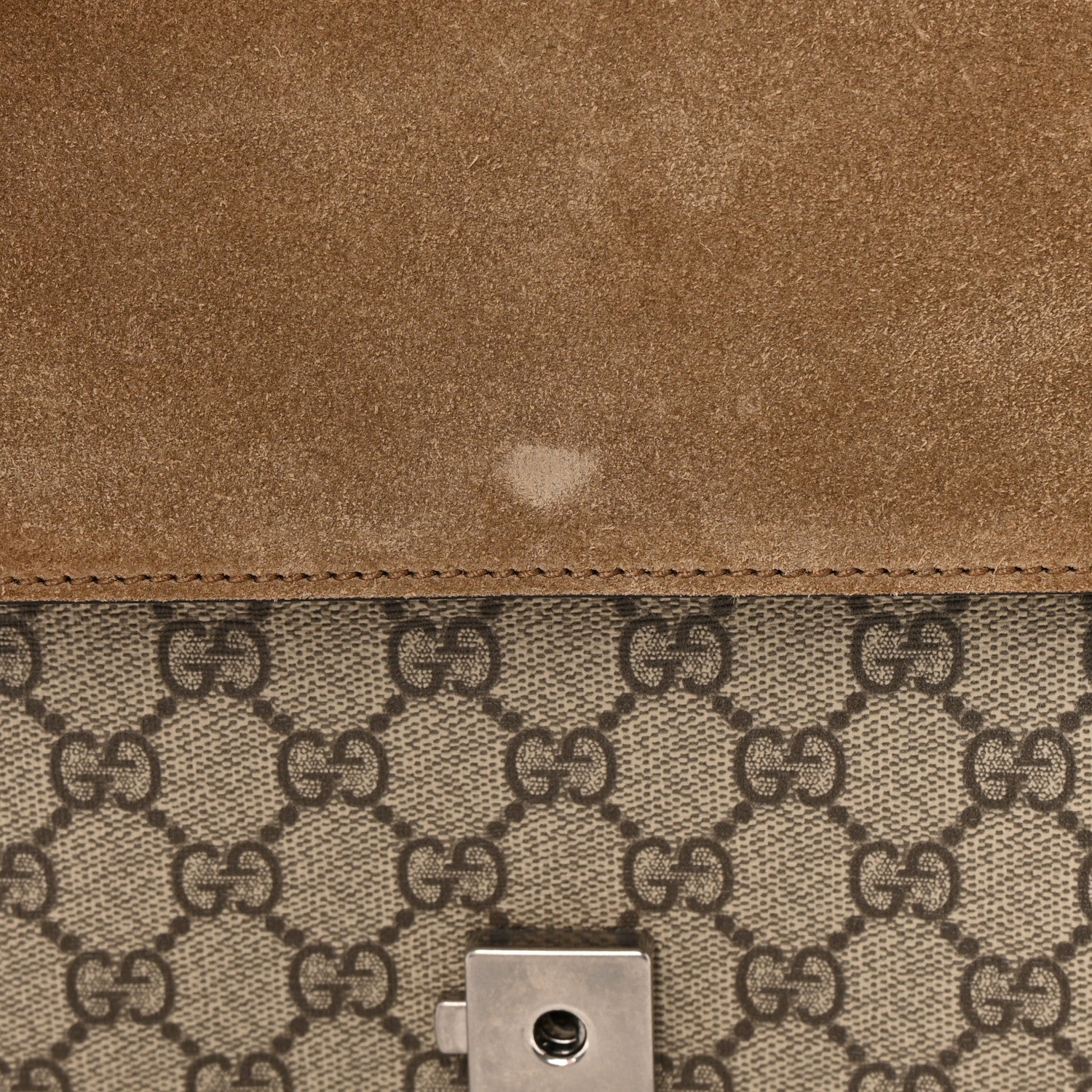 Gucci GG Supreme Monogram Medium Dionysus Shoulder Bag Taupe 13 of 16