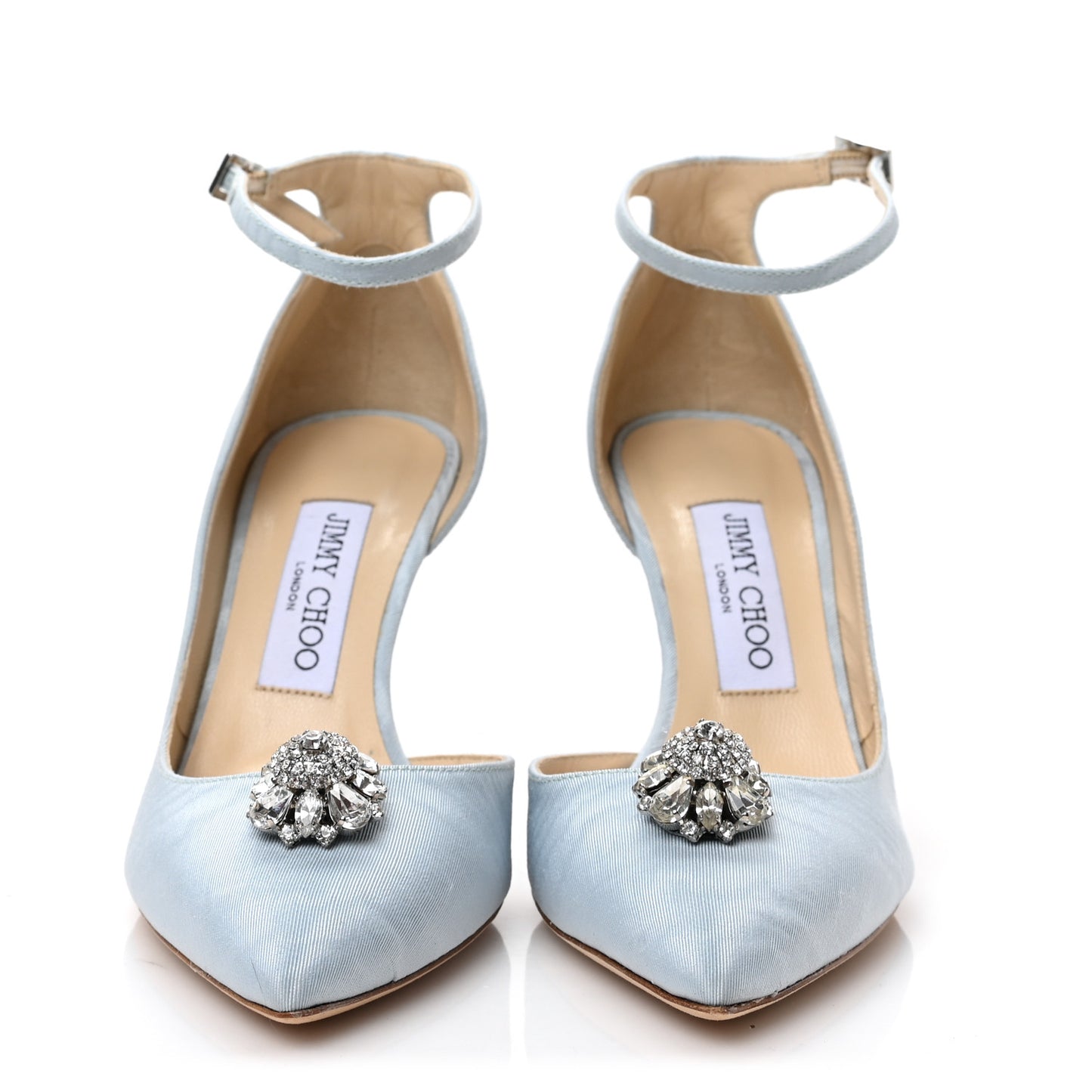 Moire Fabric Crystal Lucy 85 Pumps 38 Something Blue