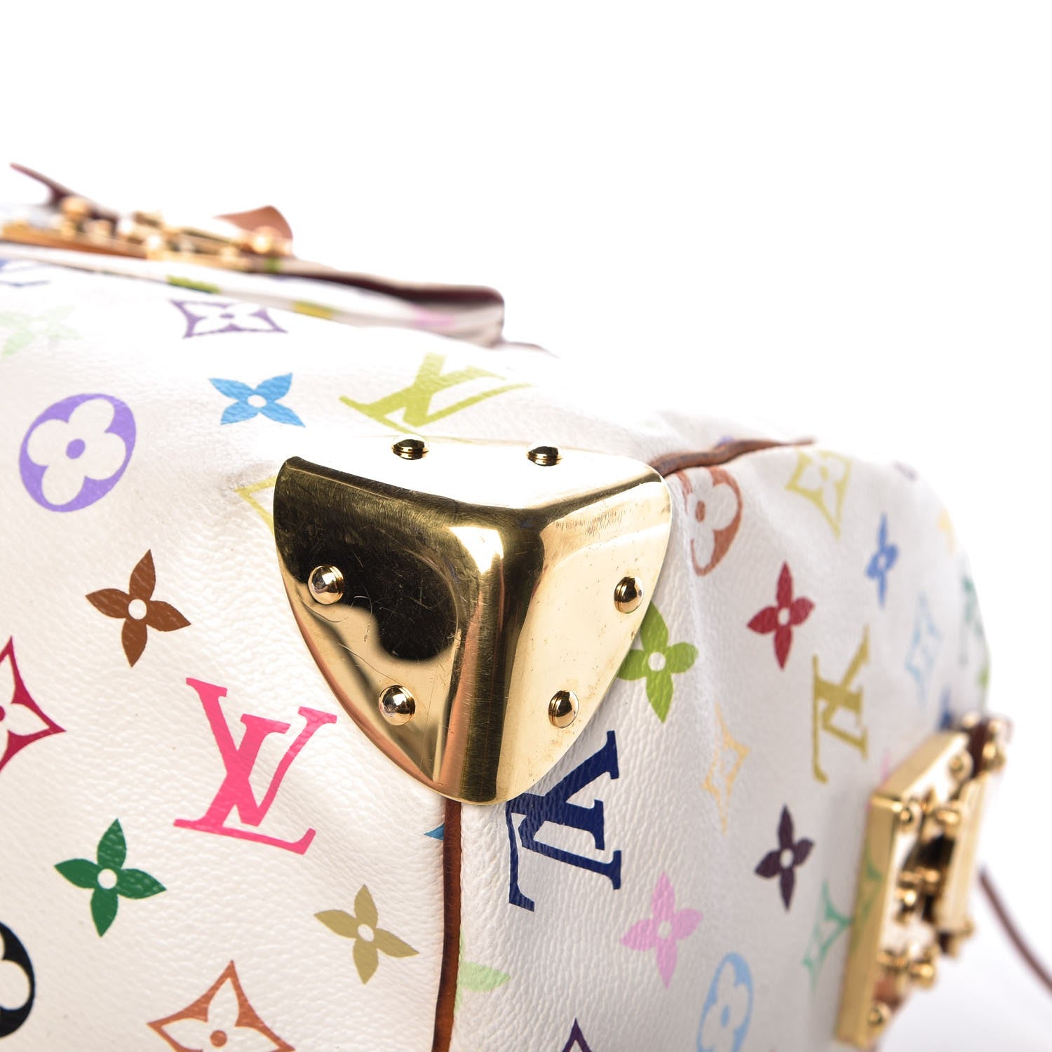 Louis Vuitton Monogram Multicolor Speedy 30 White 2 of 23