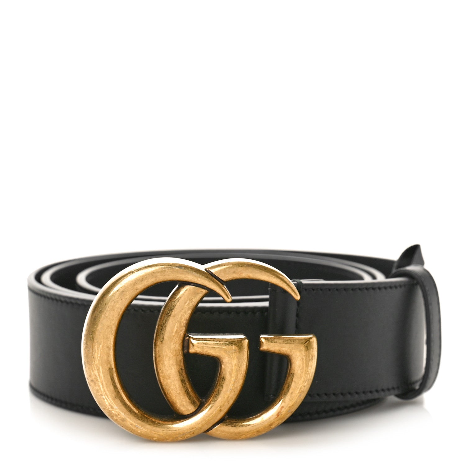 Gucci Calfskin Double G 40mm Belt 100 40 Black 1 of 5