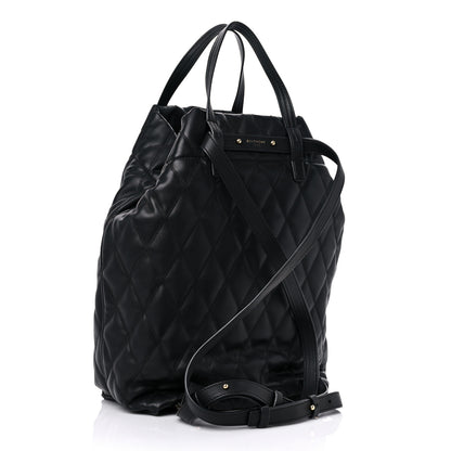 Givenchy Rubberized Canvas Quilted Duo Backpack Black 3 of 13