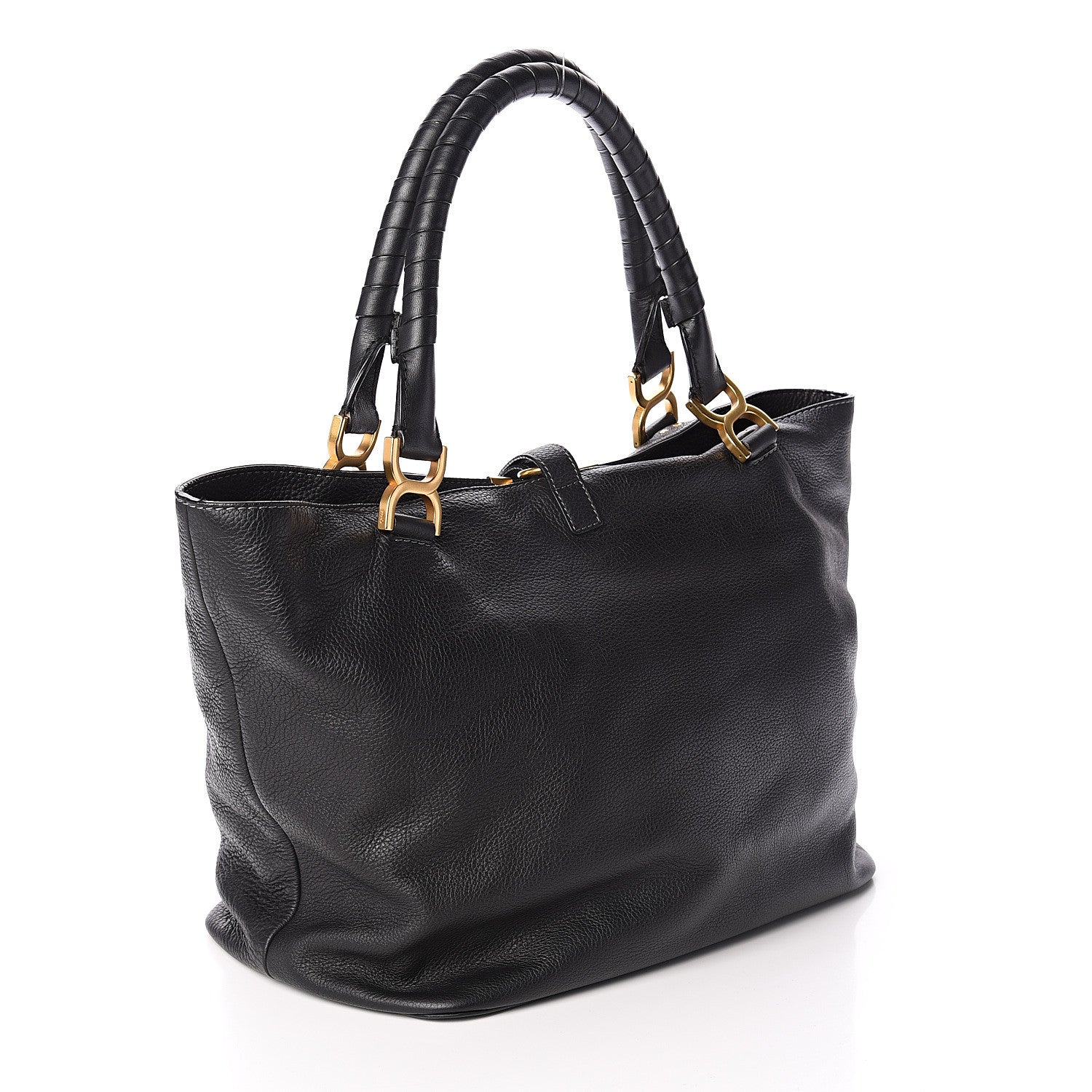 Chloe Calfskin Large New Marcie Tote Black 2 of 8