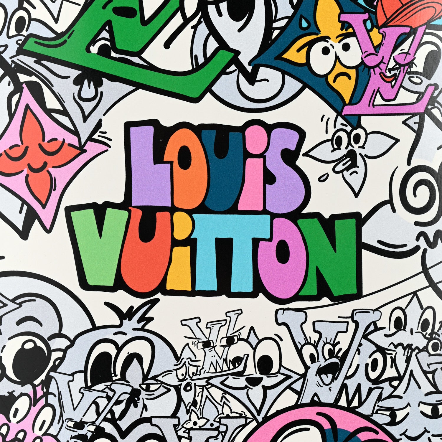 Louis Vuitton Monogram Comics Wood Skateboard Multicolor 4 of 12
