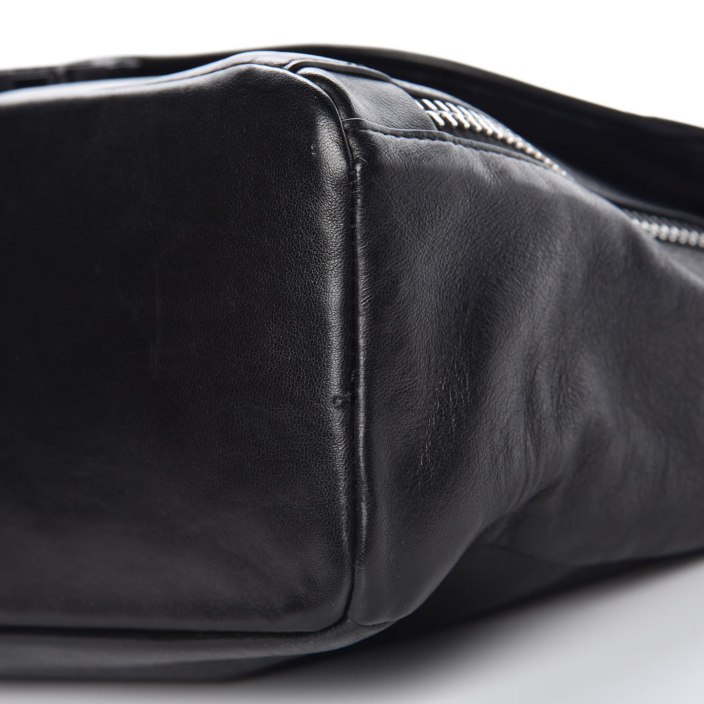 Lambskin Mens Medium Killian Messenger Bag Black